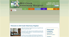 Desktop Screenshot of millcreekveterinary.com